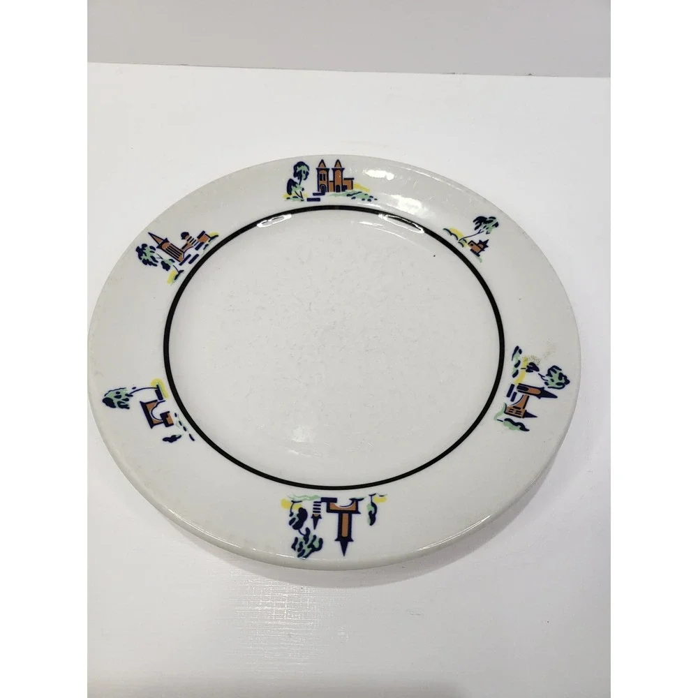 Vintage Syracuse Sterling China Cloister Hotel Sea Island Georgia Dish Set 5pc